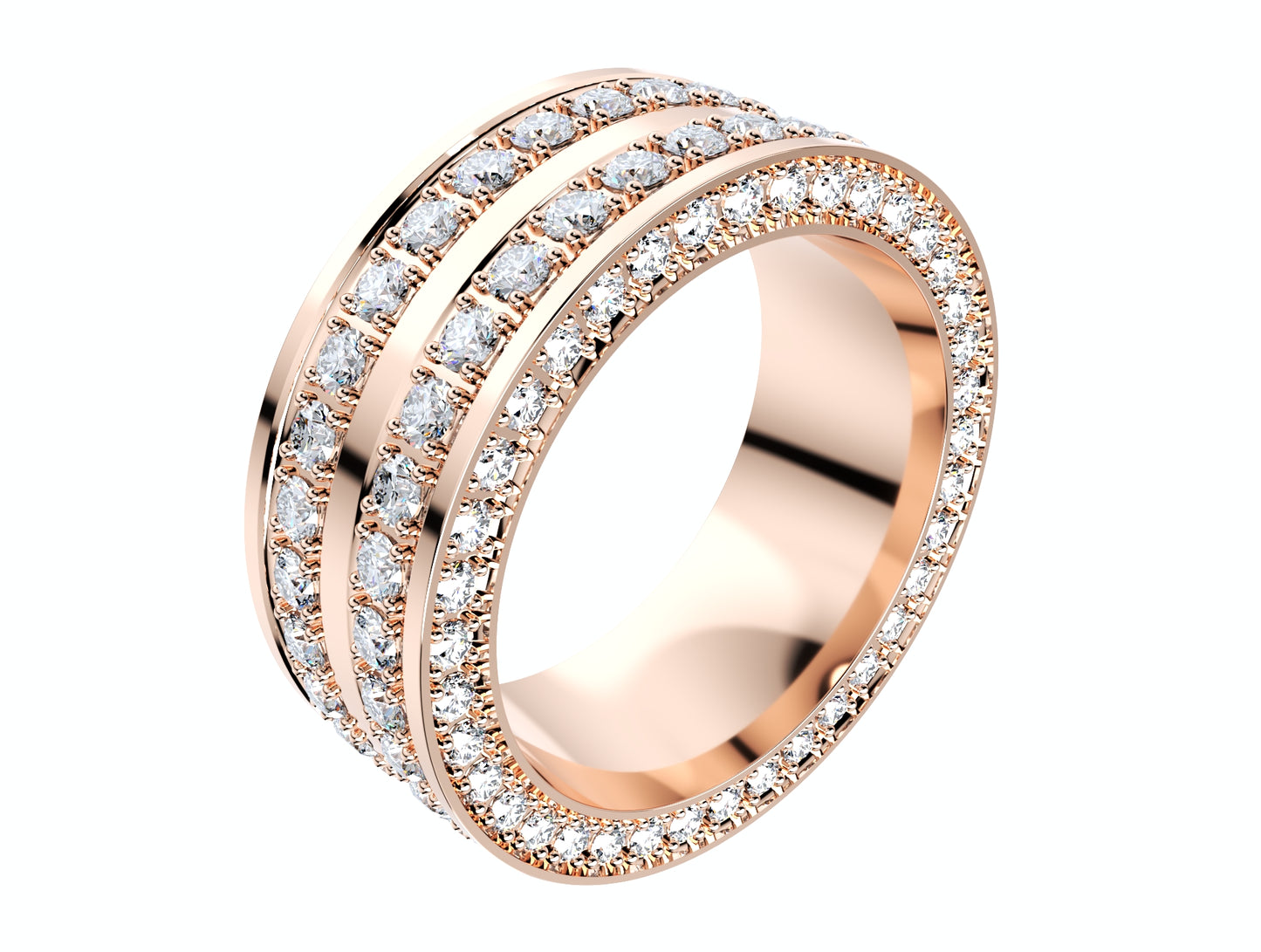Wedding Ring For Men And Women 9 mm Wide Design-PSJM001V12VB 3D print model
