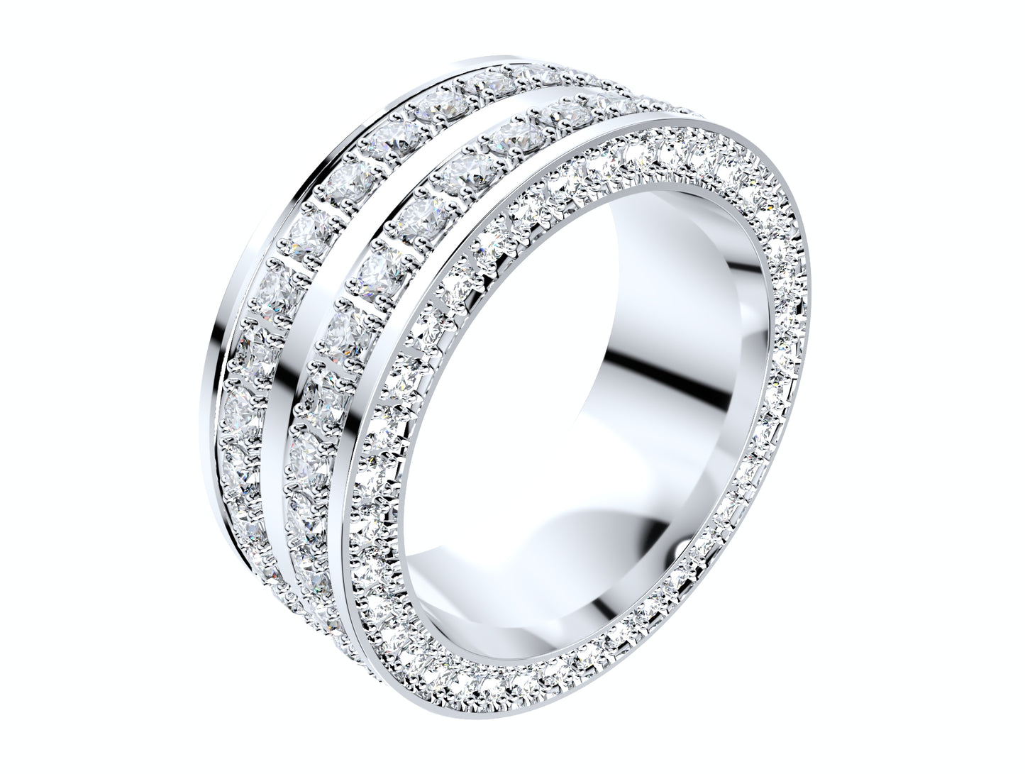 Wedding Ring For Men And Women 9 mm Wide Design-PSJM001V12VB 3D print model