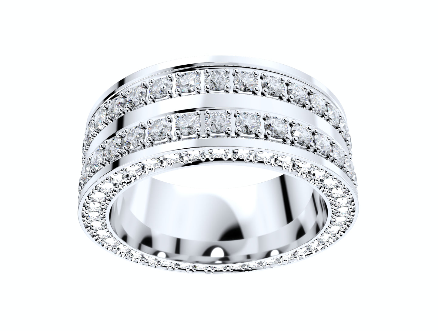 Wedding Ring For Men And Women 9 mm Wide Design-PSJM001V12VB 3D print model