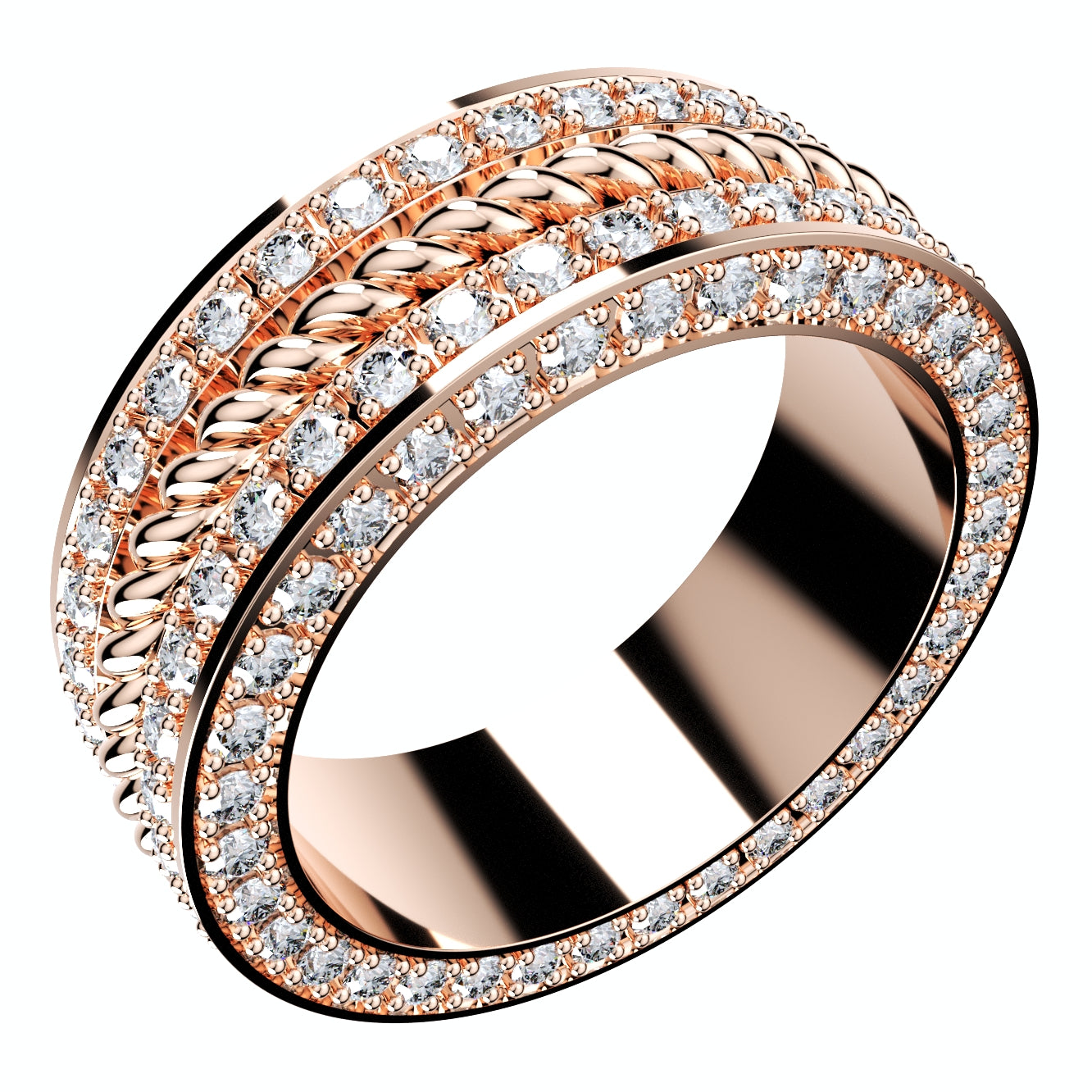 Wedding Set Ring Women Men Ring CAD Design-PSJM001V14 3D print model