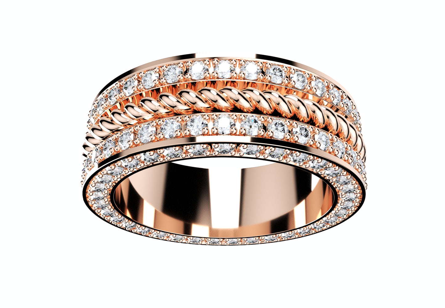 Wedding Set Ring Women Men Ring CAD Design-PSJM001V14 3D print model