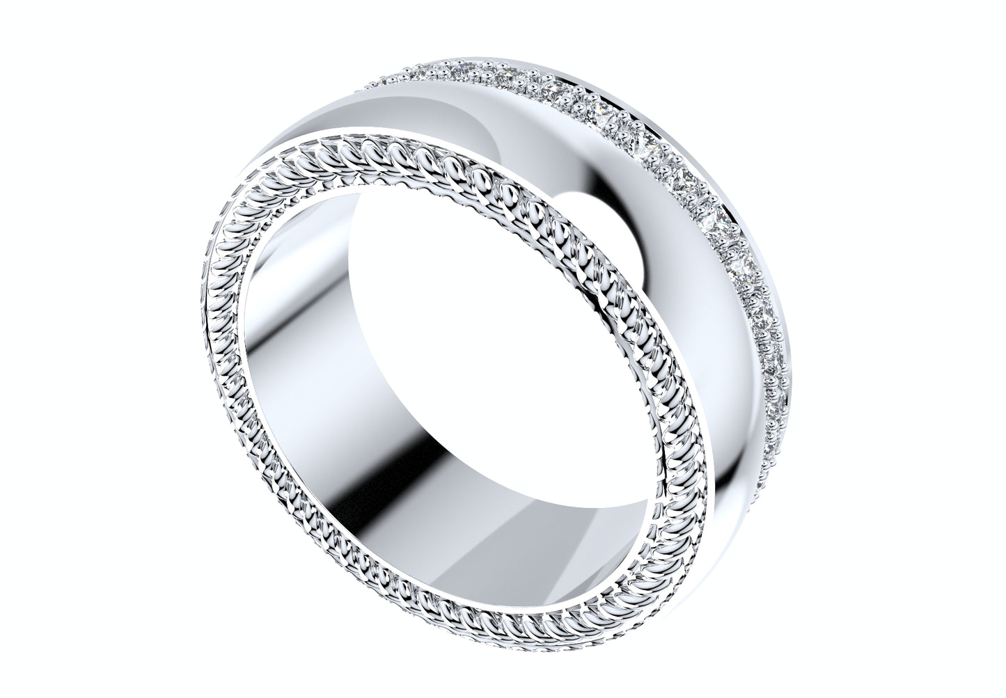 Wedding Ring Set Women Men Ring CAD Design-PSJM001V2