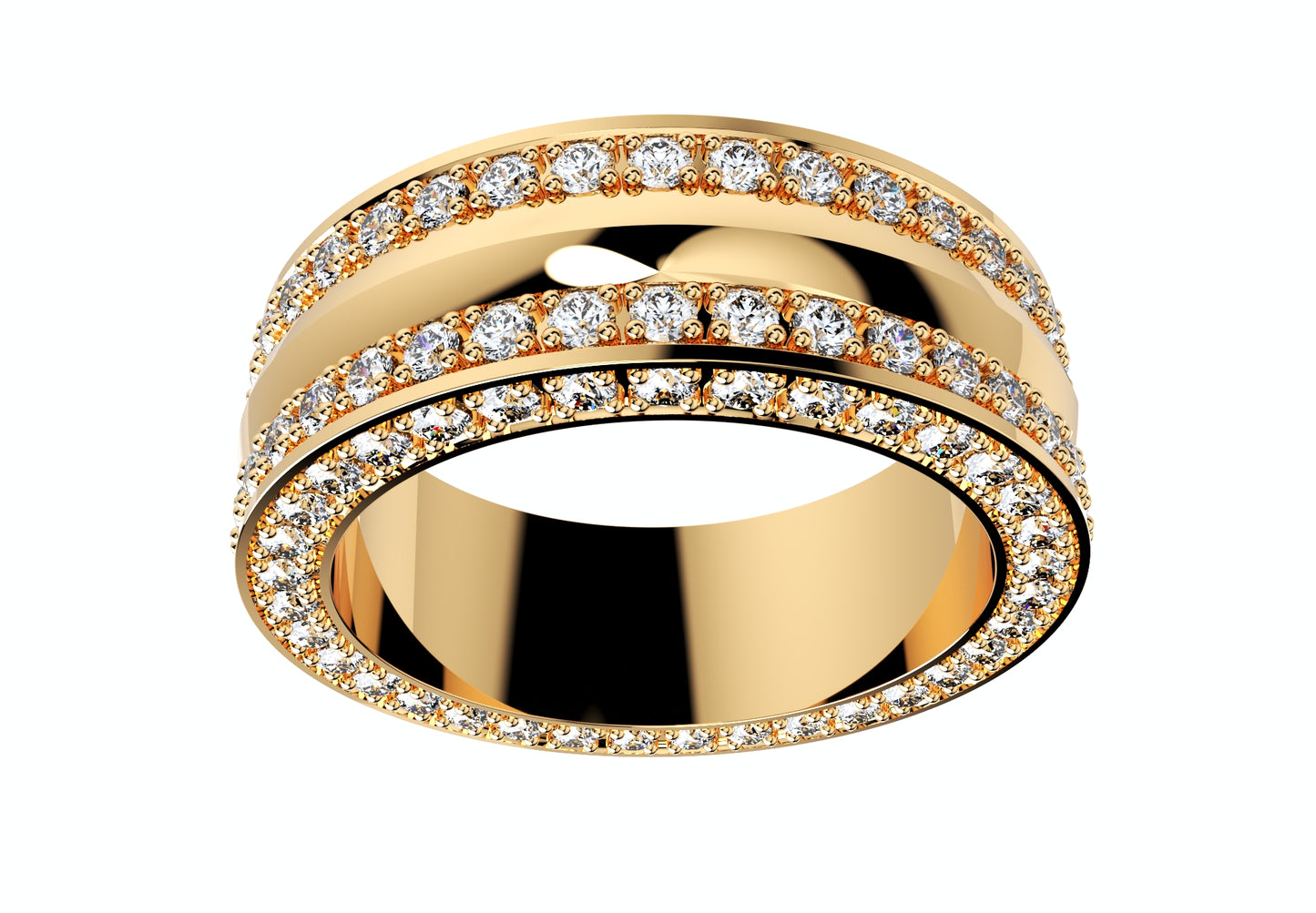Wedding Ring Set Women Men Ring 3D CAD Design-PSJM001V4