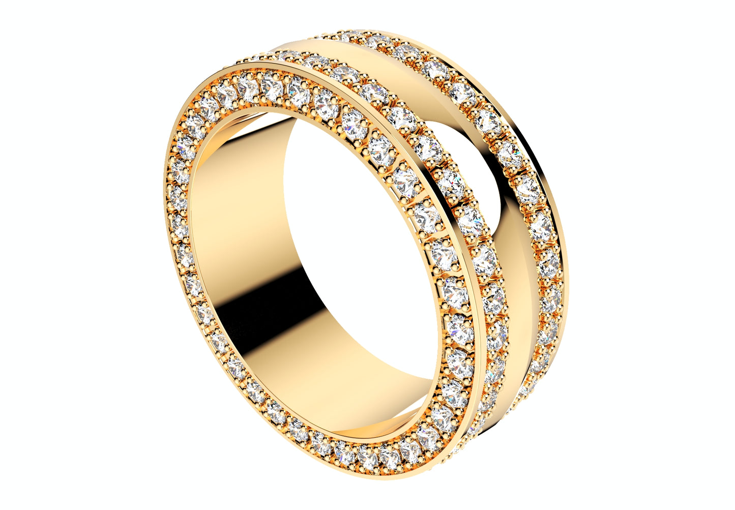 Wedding Ring Set Women Men Ring 3D CAD Design-PSJM001V4