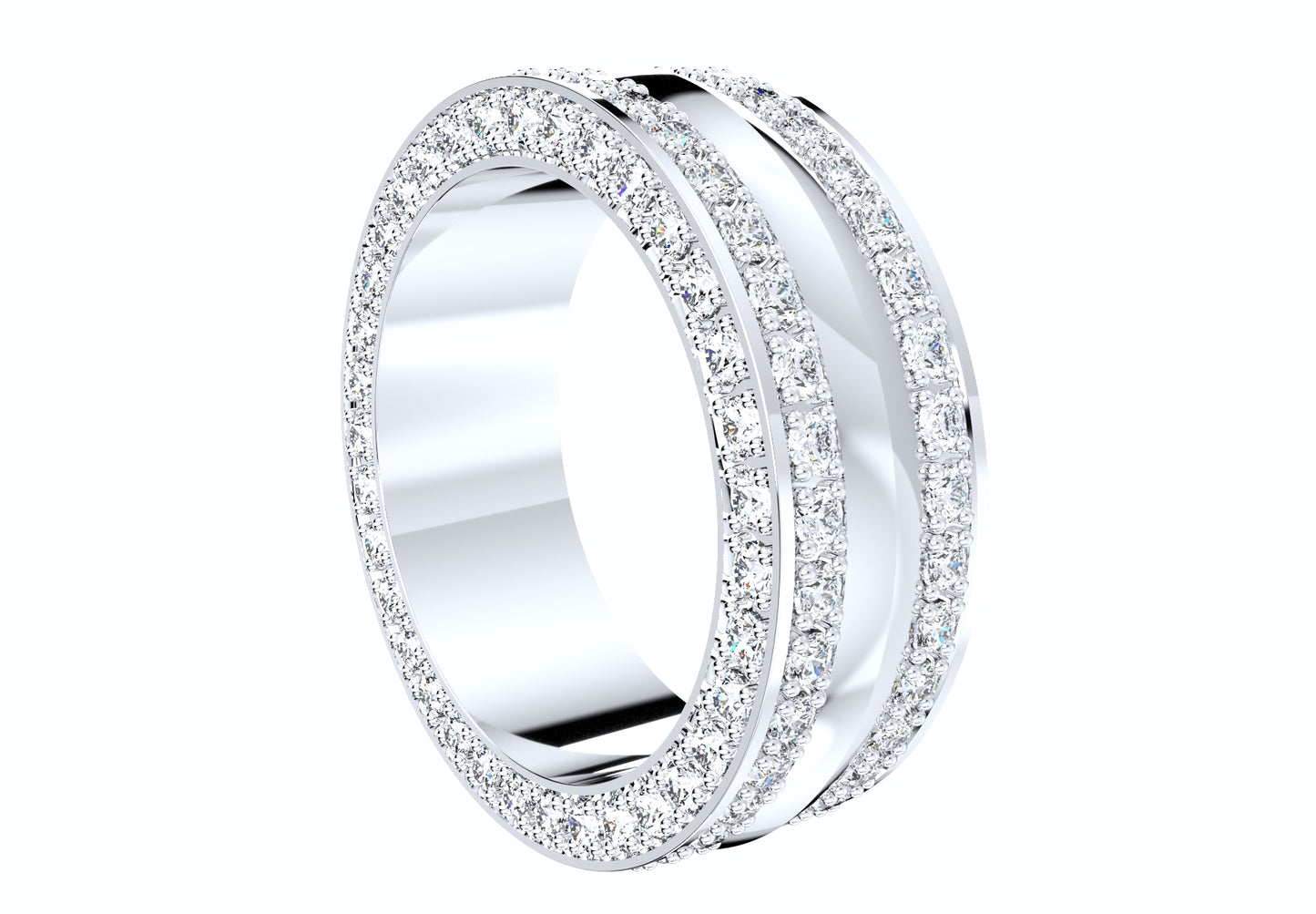 Wedding Ring Set Women Men Ring 3D CAD Design-PSJM001V4