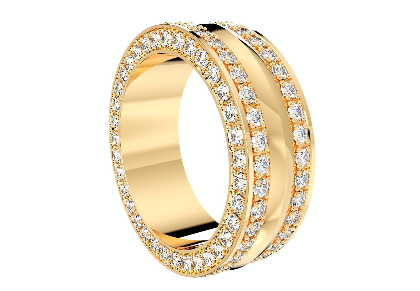 Wedding Ring Set Women Men Ring 3D CAD Design-PSJM001V4