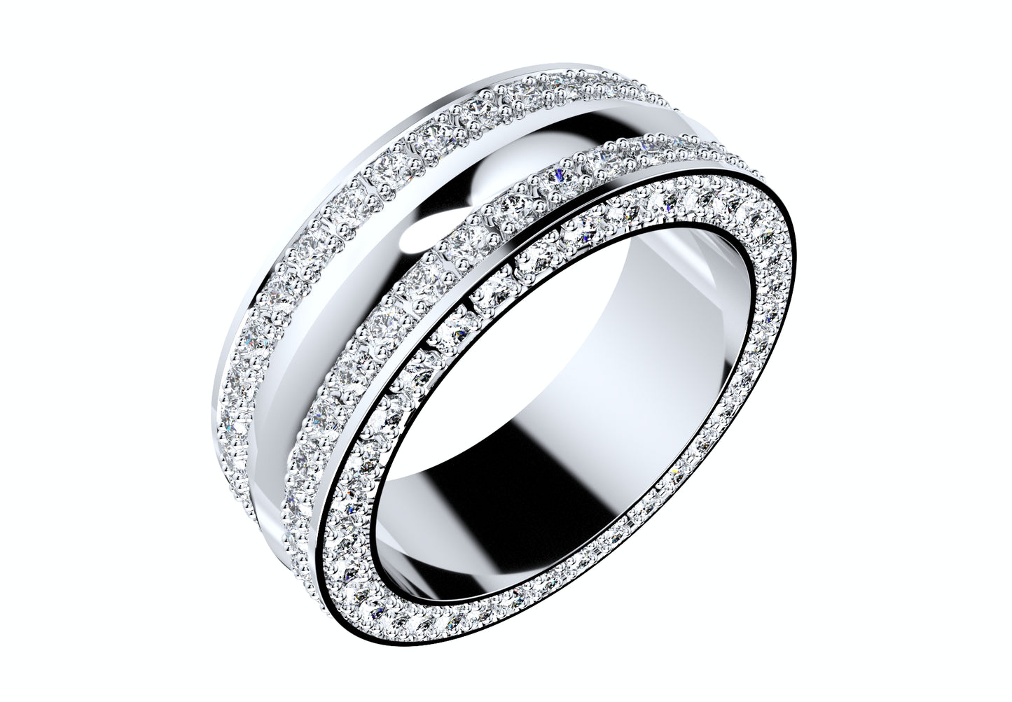 Wedding Ring Set Women Men Ring 3D CAD Design-PSJM001V4