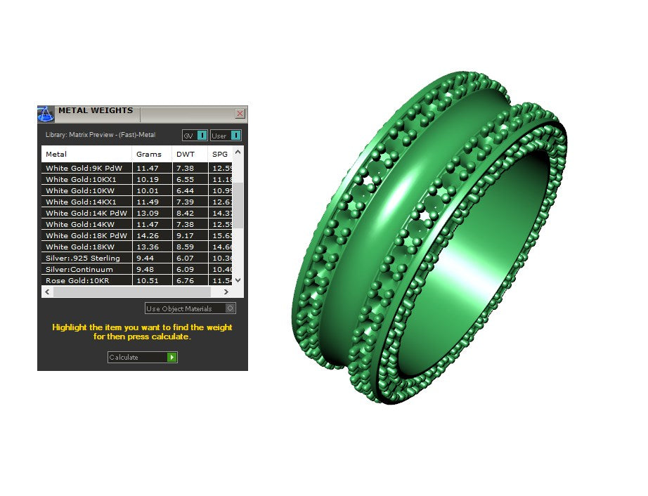 Wedding Ring Set Women Men Ring CAD Design-PSJM001V6