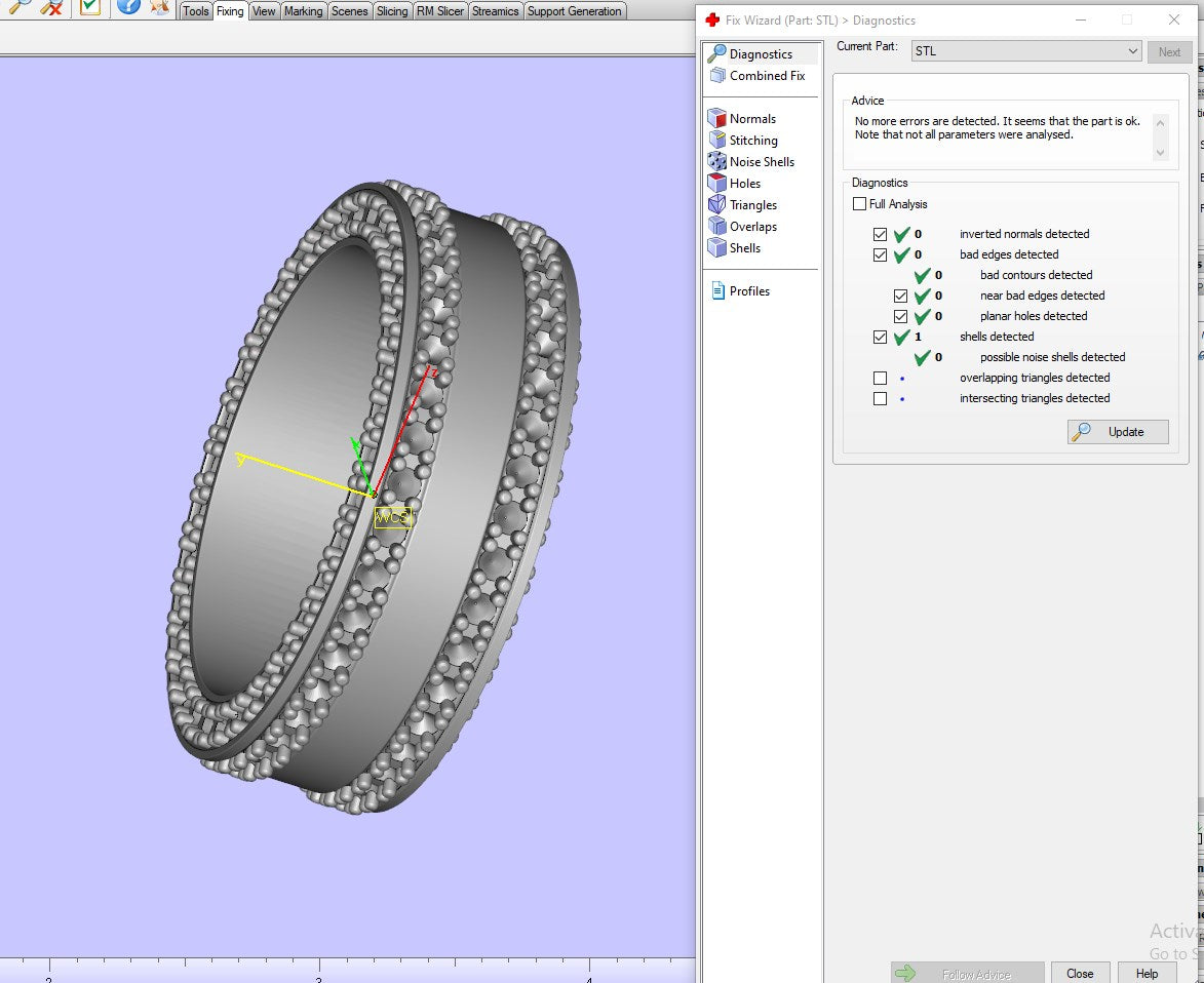Wedding Ring Set Women Men Ring CAD Design-PSJM001V7
