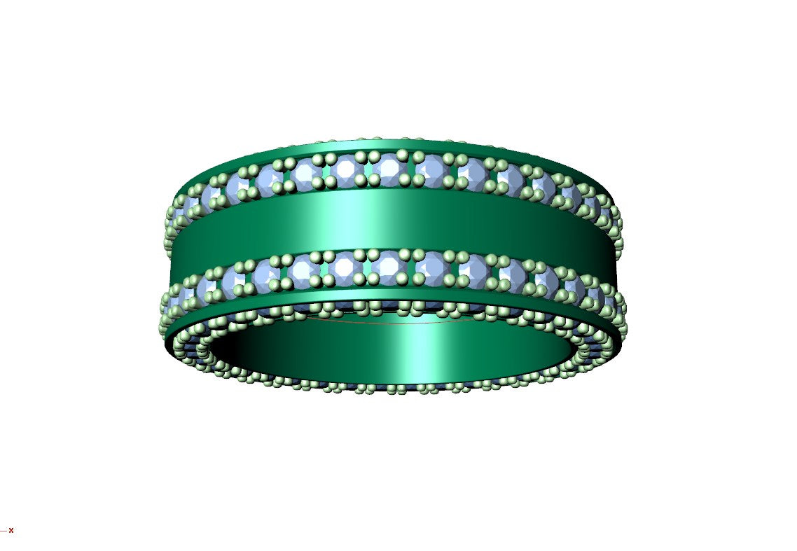Wedding Ring Set Women Men Ring CAD Design-PSJM001V7