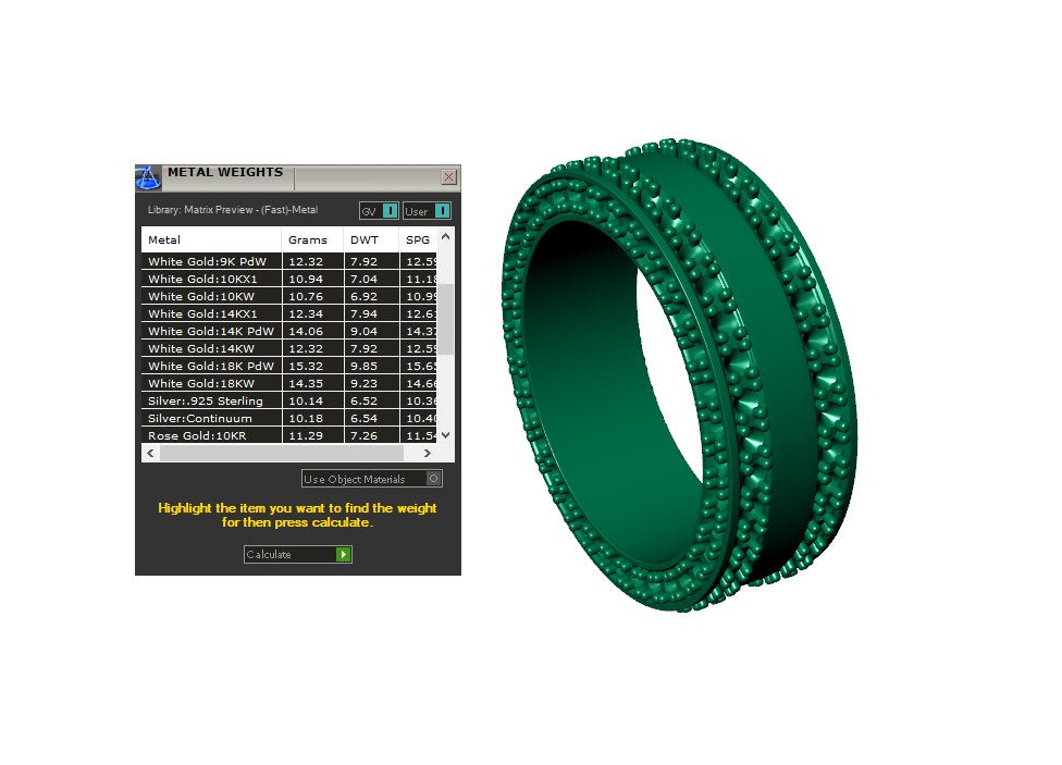 Wedding Ring Set Women Men Ring CAD Design-PSJM001V7
