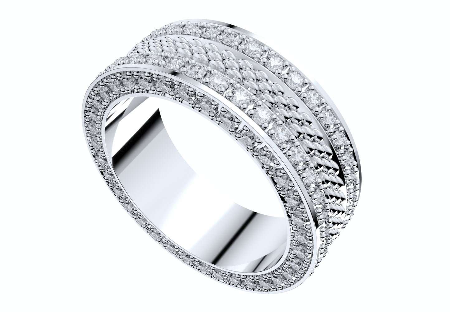 Wedding Ring Set Women Men Ring CAD Design-PSJM001V8