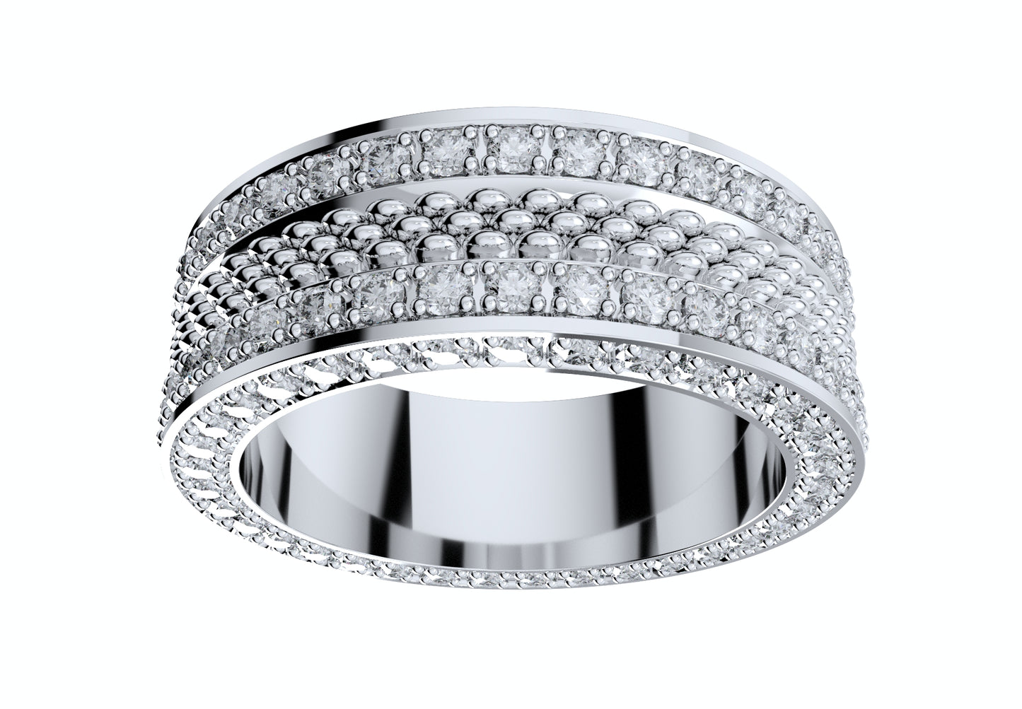 Wedding Ring Set Women Men Ring CAD Design-PSJM001V8