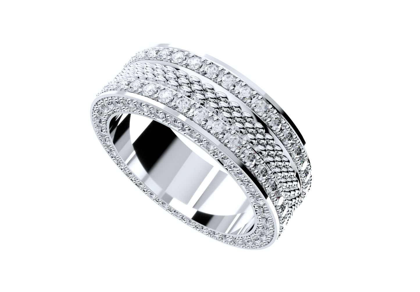 Wedding Ring Set Women Men Ring CAD Design-PSJM001V8