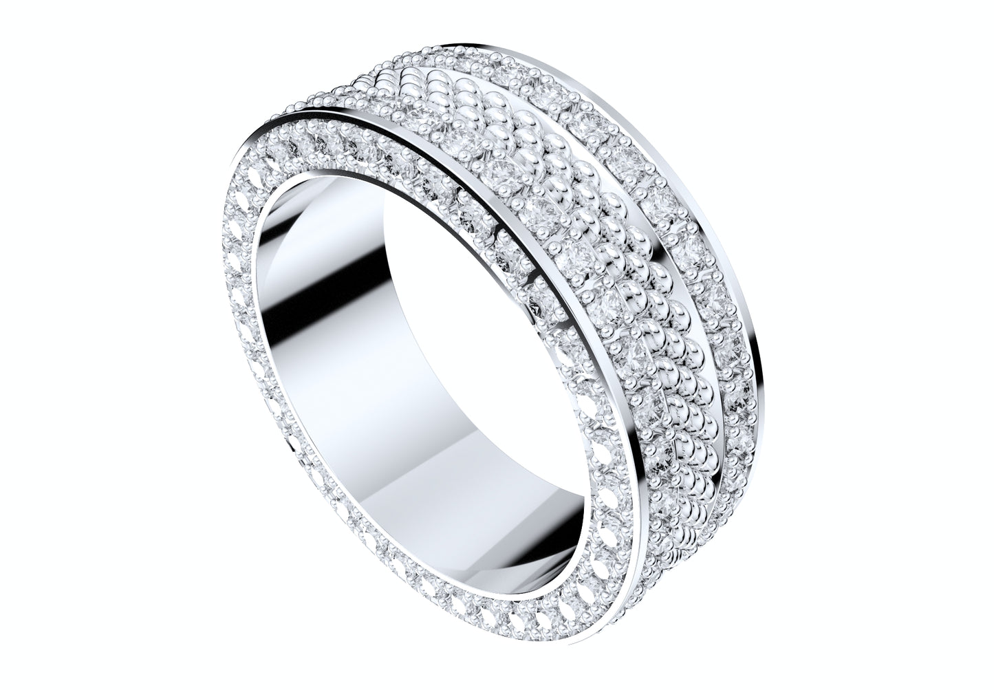 Wedding Ring Set Women Men Ring CAD Design-PSJM001V8