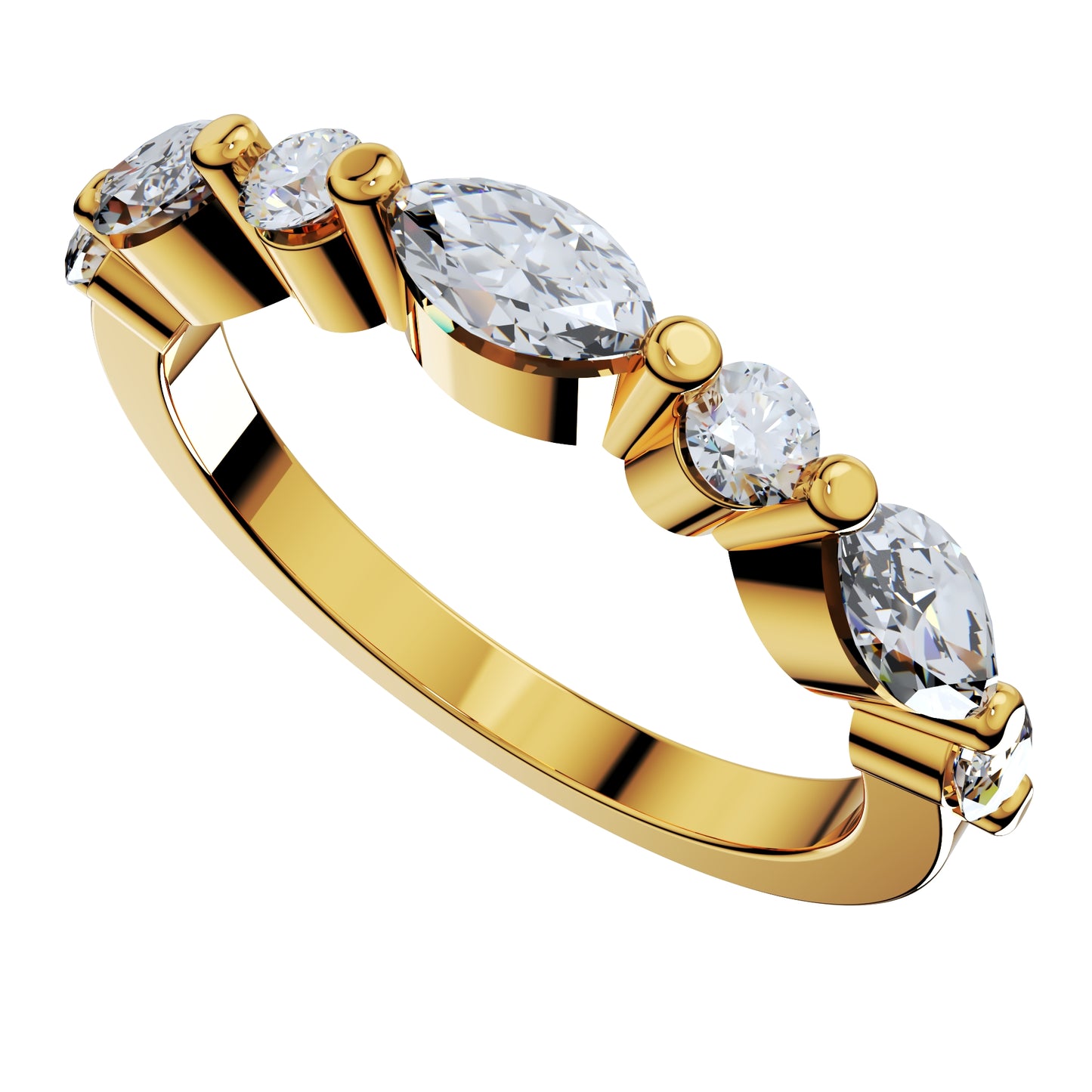 Wedding Set Ring CAD Design-PSTR02 3D Print Model