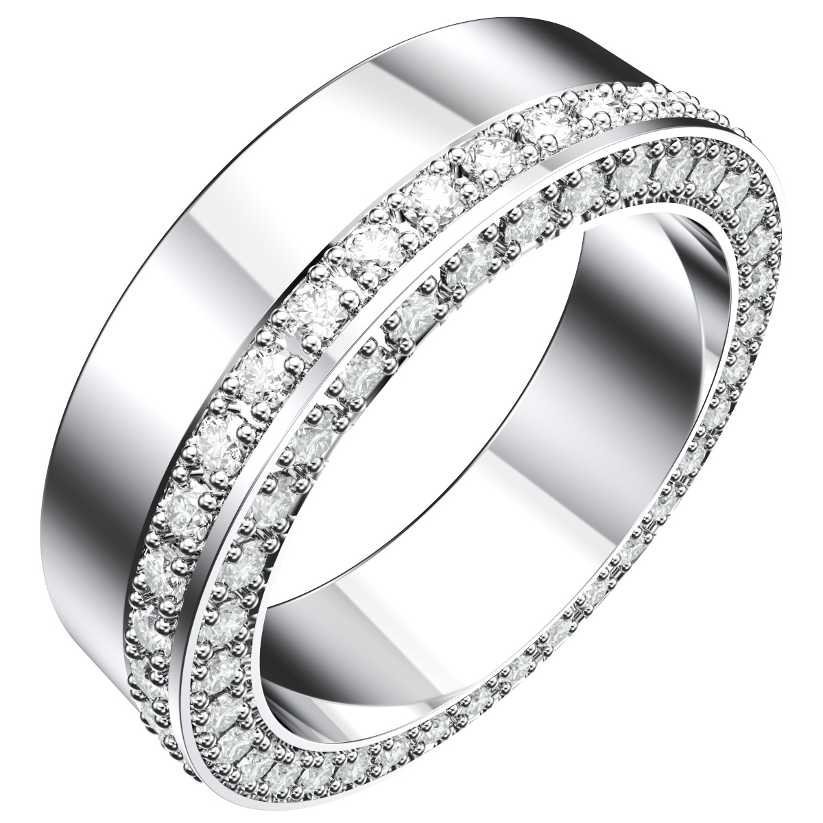 Wedding Set Ring Women Men Ring CAD Design-PSJM001V15 3D print model