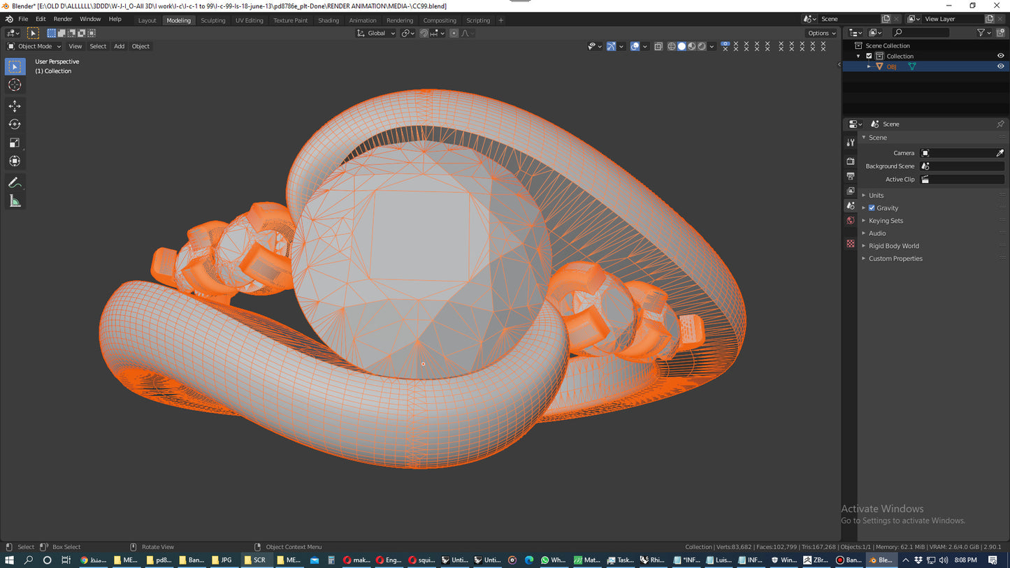 Engagement Ring Solitaire Ring 3D Model Women Ring - CC99 3D print model