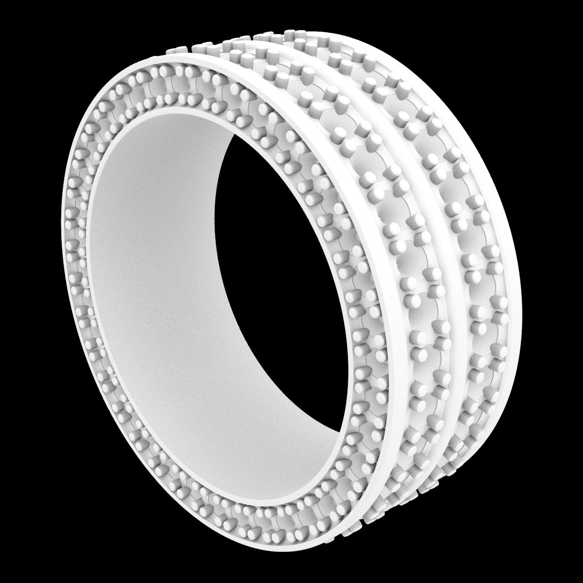 Wedding Ring For Men And Women 9 mm Wide Design-PSJM001V12VC 3D print model