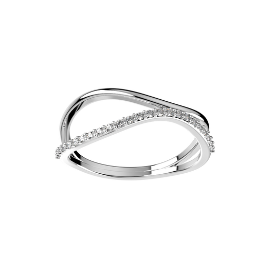 Light Women Ring Only 2.5 Grams Gold 18K, 3D Print Model -X003