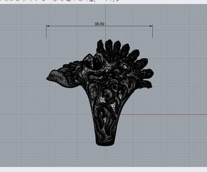 Badass Gothic Punk Skull Ring With Gems CAD Design-GP34-GS 3D PRINTED MODEL