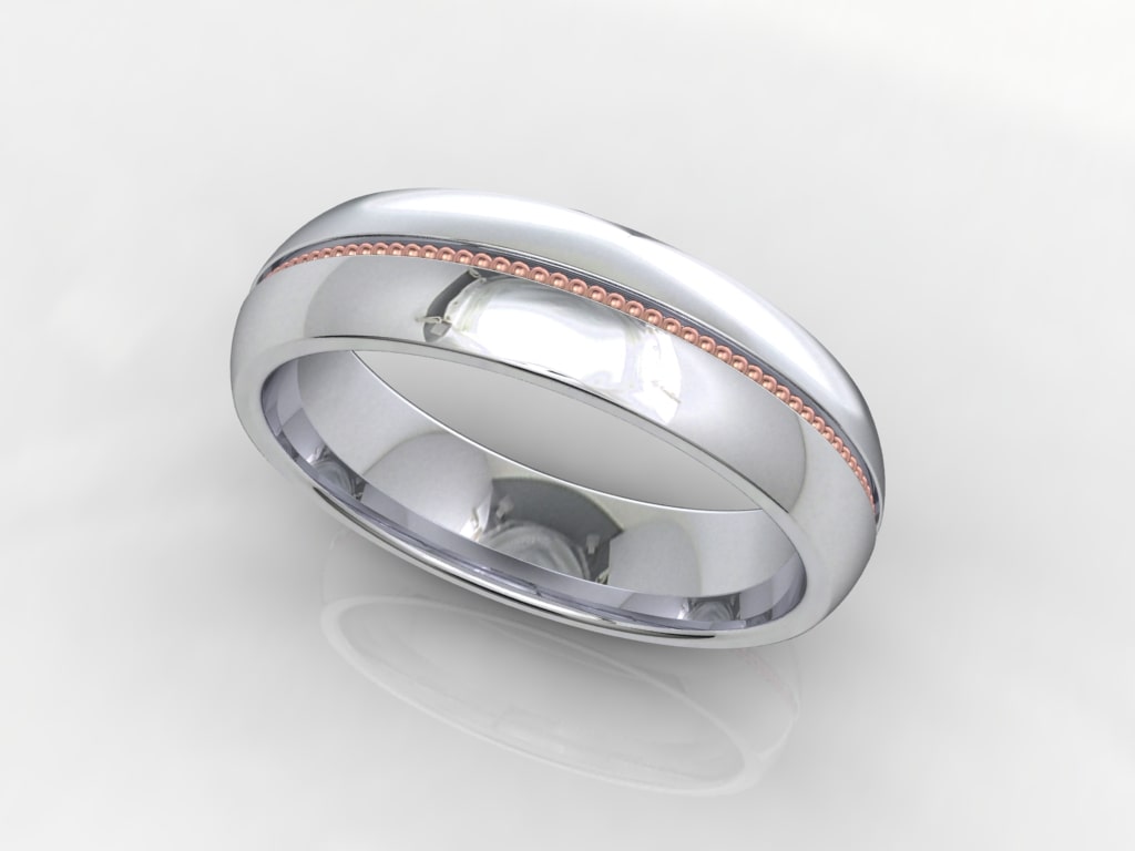 Jewelry Beads Ring Band For Men And Women 3D CAD Design-CC107 3D print model