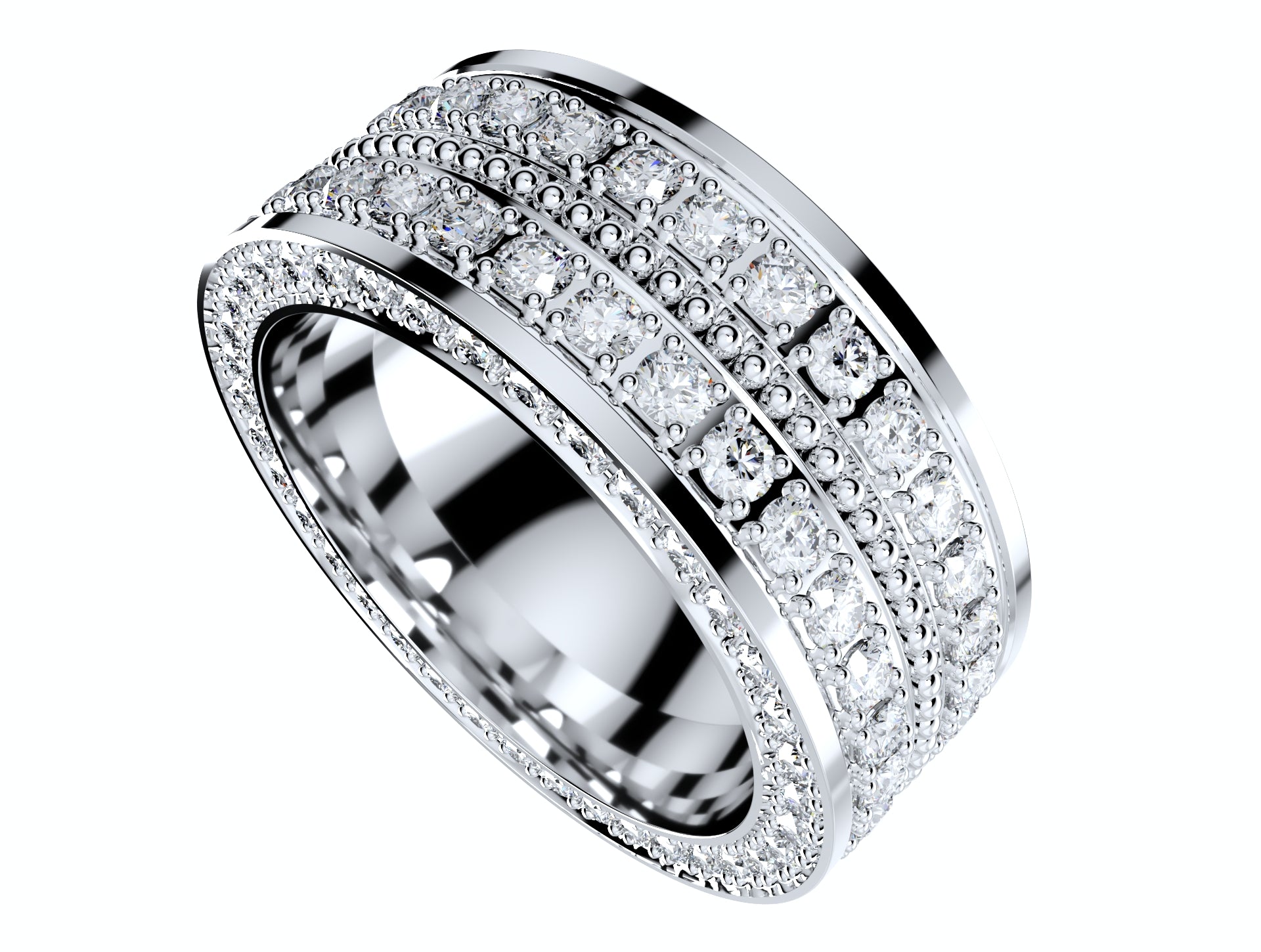 Wedding Ring For Men And Women 9 mm Wide Design-PSJM001V12VE 3D print model