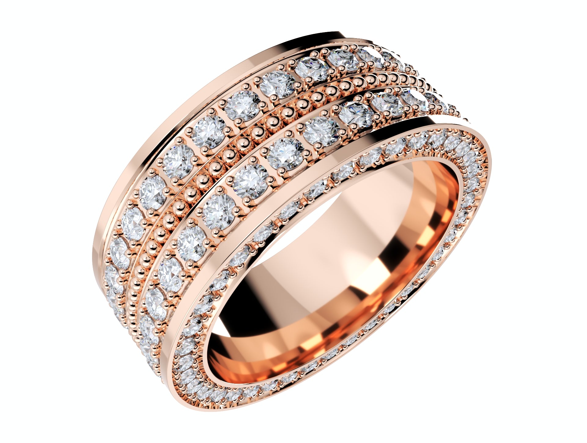 Wedding Ring For Men And Women 9 mm Wide Design-PSJM001V12VE 3D print model