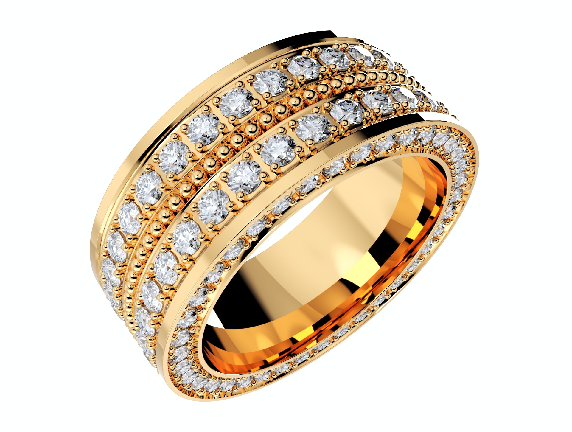 Wedding Ring For Men And Women 9 mm Wide Design-PSJM001V12VE 3D print model