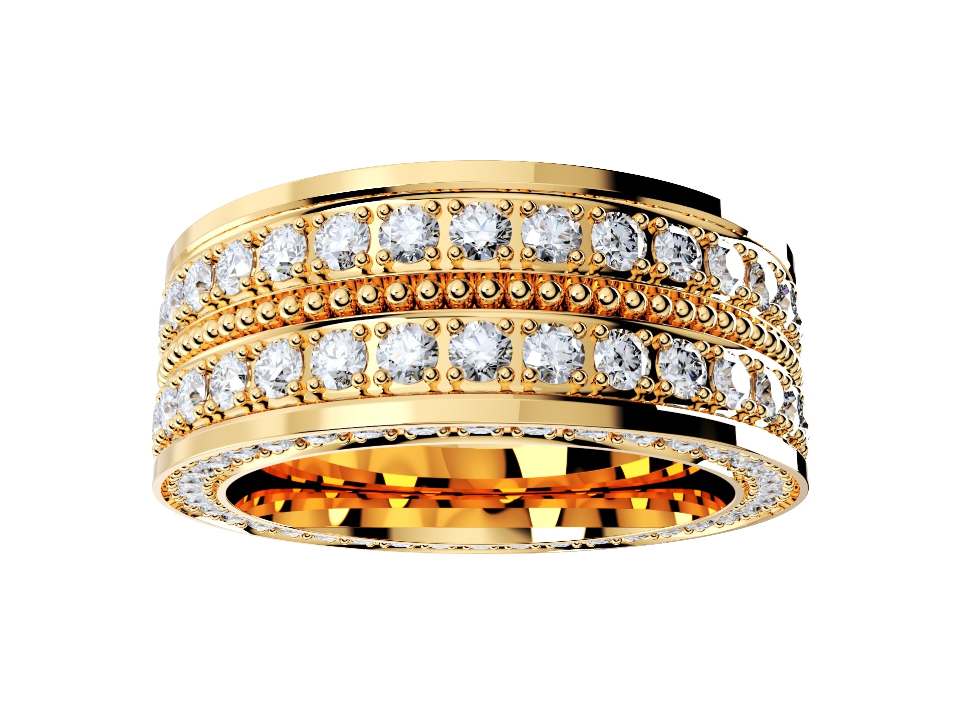 Wedding Ring For Men And Women 9 mm Wide Design-PSJM001V12VE 3D print model