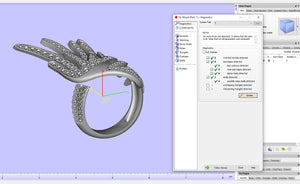 Bird Women Ring 3D CAD Design-R002G 3D PRINT MODEL