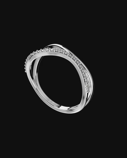 Light Women Ring Only 2.5 Grams Gold 18K, 3D Print Model -X003