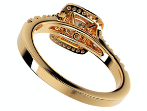 Cushion Cut Halo Engagement Ring CAD Design-0001prs