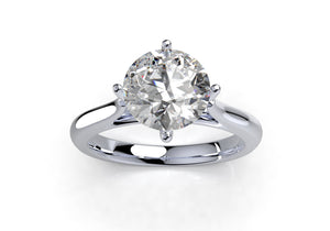 Engagement Ring Solitaire CAD Design-CC119 3D print model