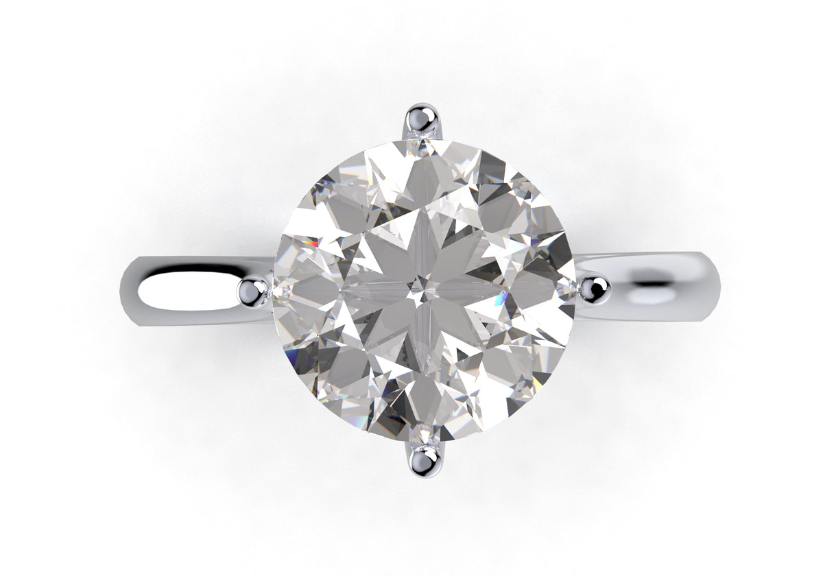 Engagement Ring Solitaire CAD Design-CC119 3D print model – Jewelry 3D ...