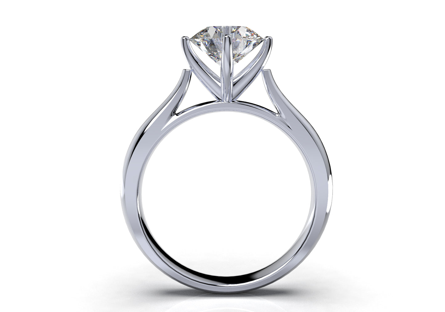 Engagement Ring Solitaire CAD Design-CC119 3D print model