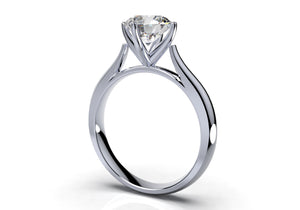 Engagement Ring Solitaire CAD Design-CC119 3D print model