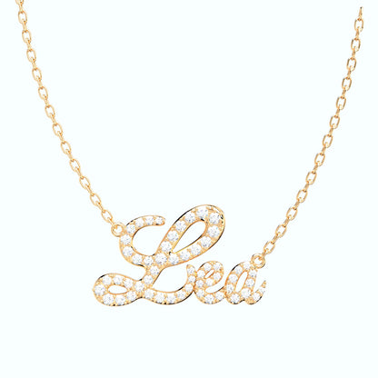 Jewelry 3D Necklace Pendant Lea Font-NPFN0002 3D Print Model