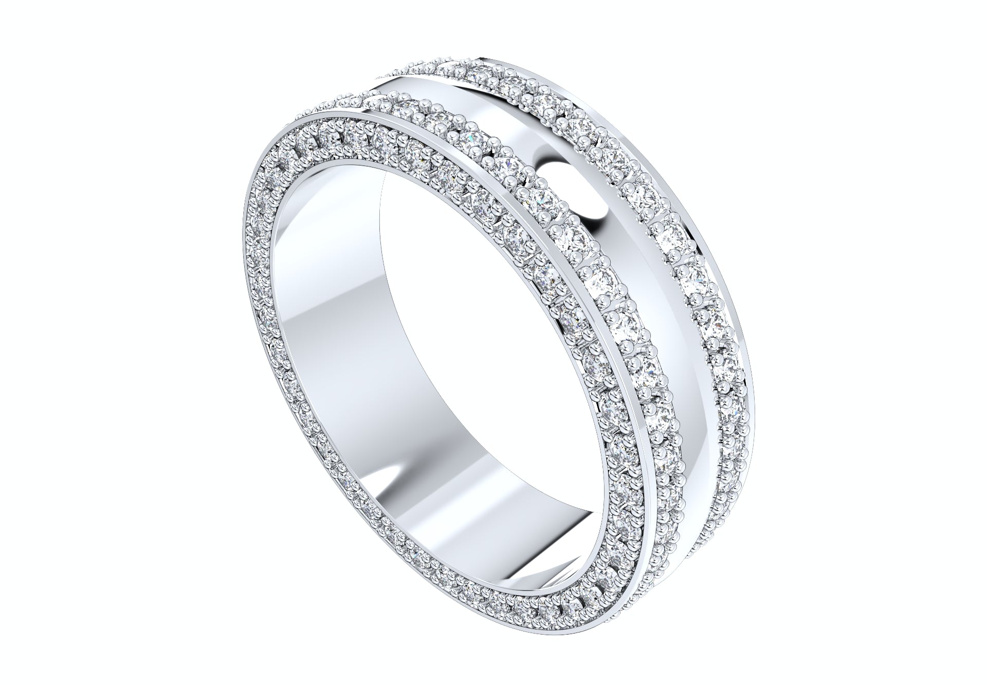 Wedding Ring Set Band Ring Men Ring CAD Design-PSJM001V4-12 3D print model