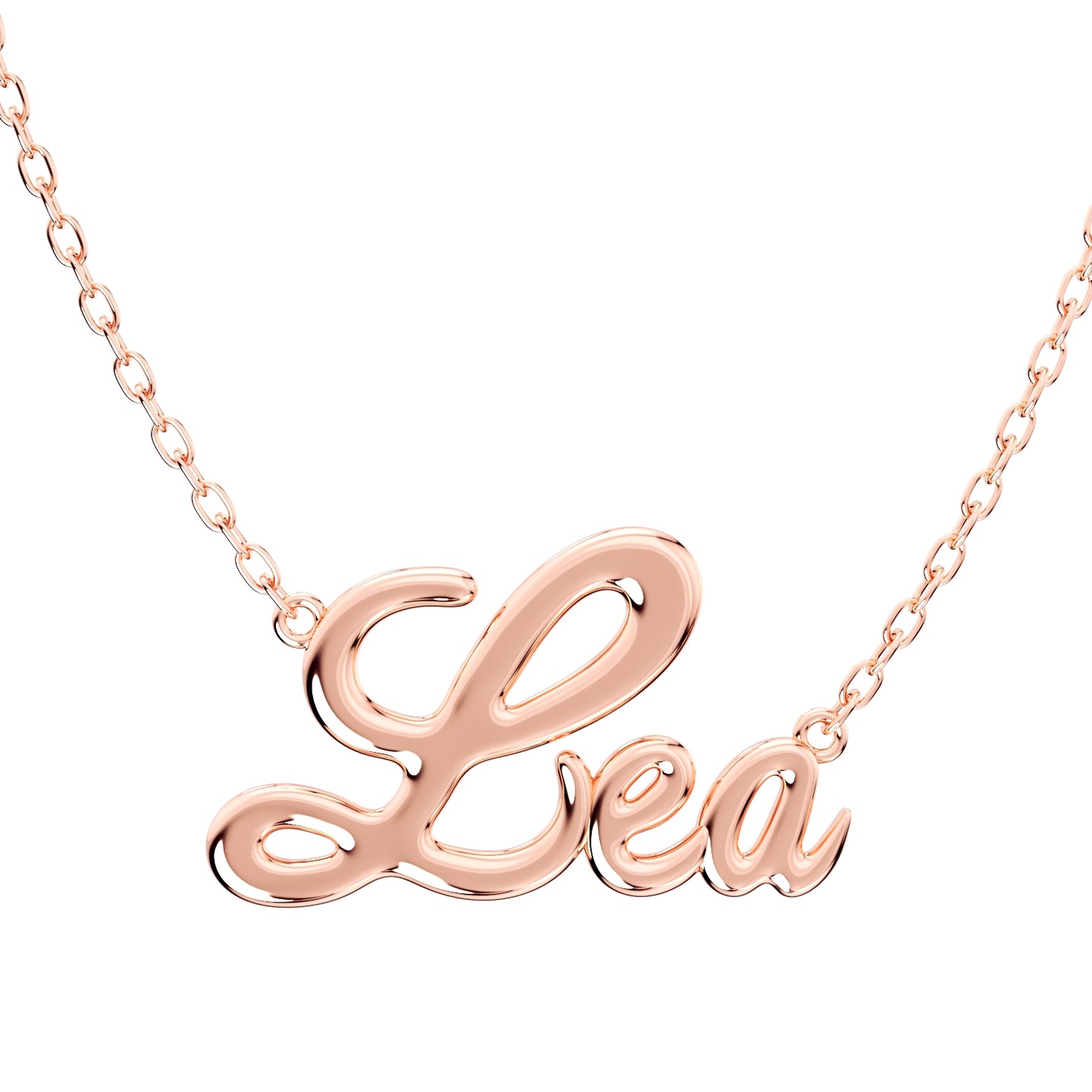 3D Necklace Pendant Lea Font Shiny-NPFN0002-p 3D Print Model