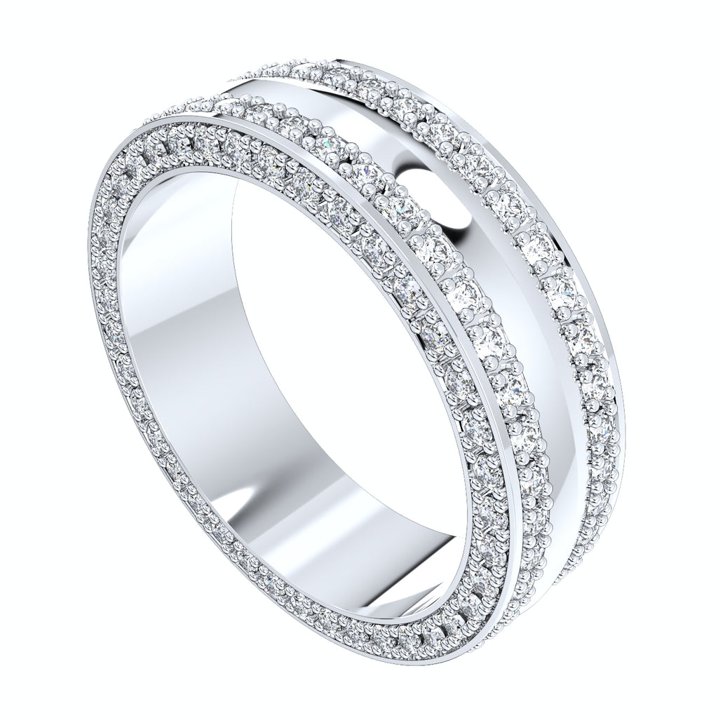 Wedding Ring Set Band Ring Men Ring CAD Design-PSJM001V4-12 3D print model
