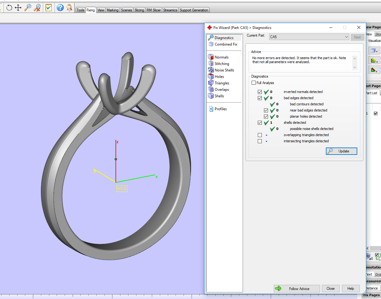 Engagement Ring Design STL CAD file Download model Size 5 US CA5  3D Print Model