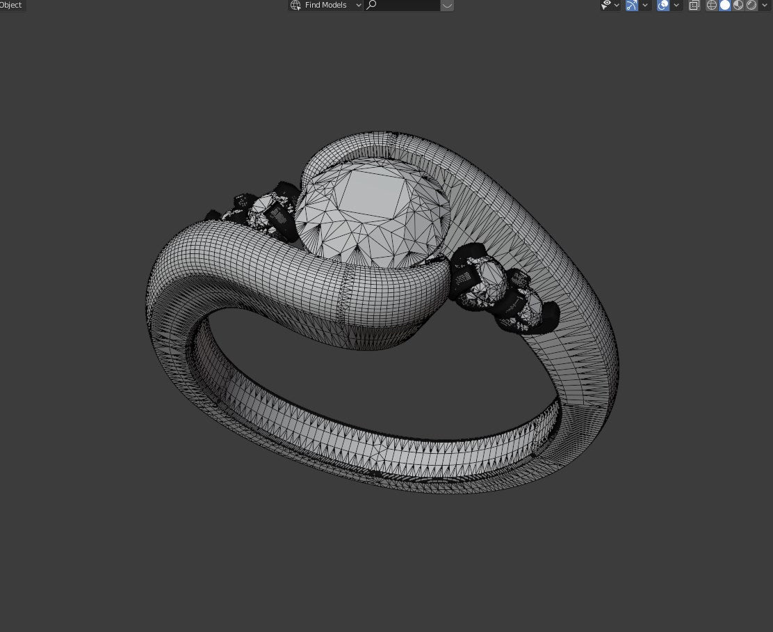 Wedding-ring 3D models - Sketchfab