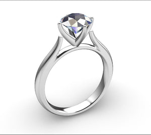 Engagement Ring Solitaire CAD Design-CC119 3D print model