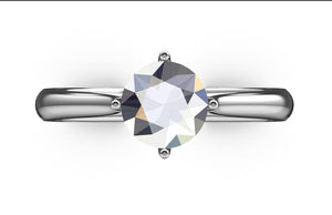 Engagement Ring Solitaire CAD Design-CC119 3D print model