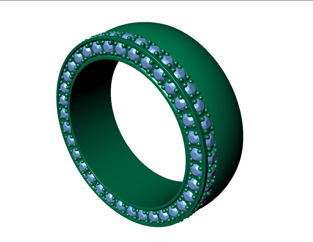 Wedding Ring Set Women Men Ring CAD Design-PSJM001V2
