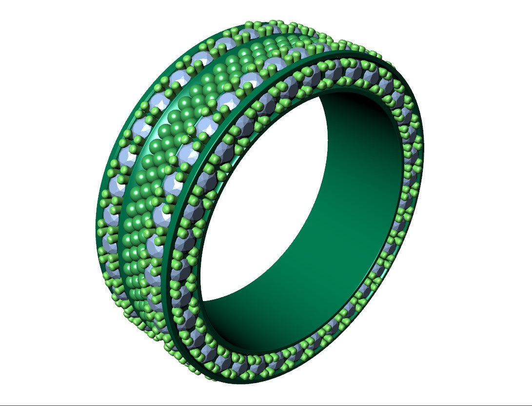 Wedding Set Ring Women Men Ring CAD Design-PSJM001V9