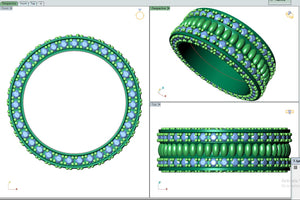 Wedding Set Ring Women Men Ring CAD Design-PSJM001V10