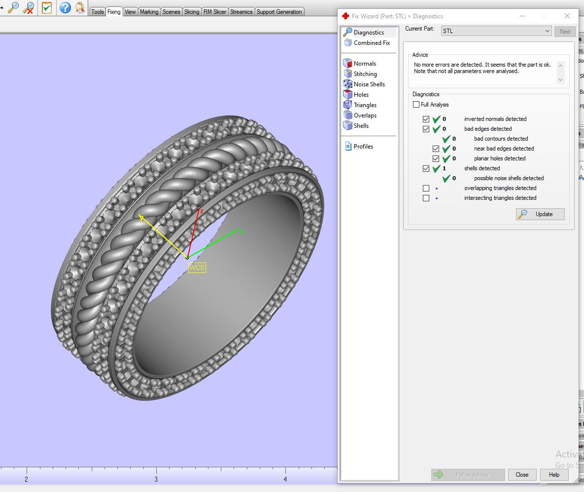 Wedding Set Ring Women Men Ring CAD Design-PSJM001V14 3D print model