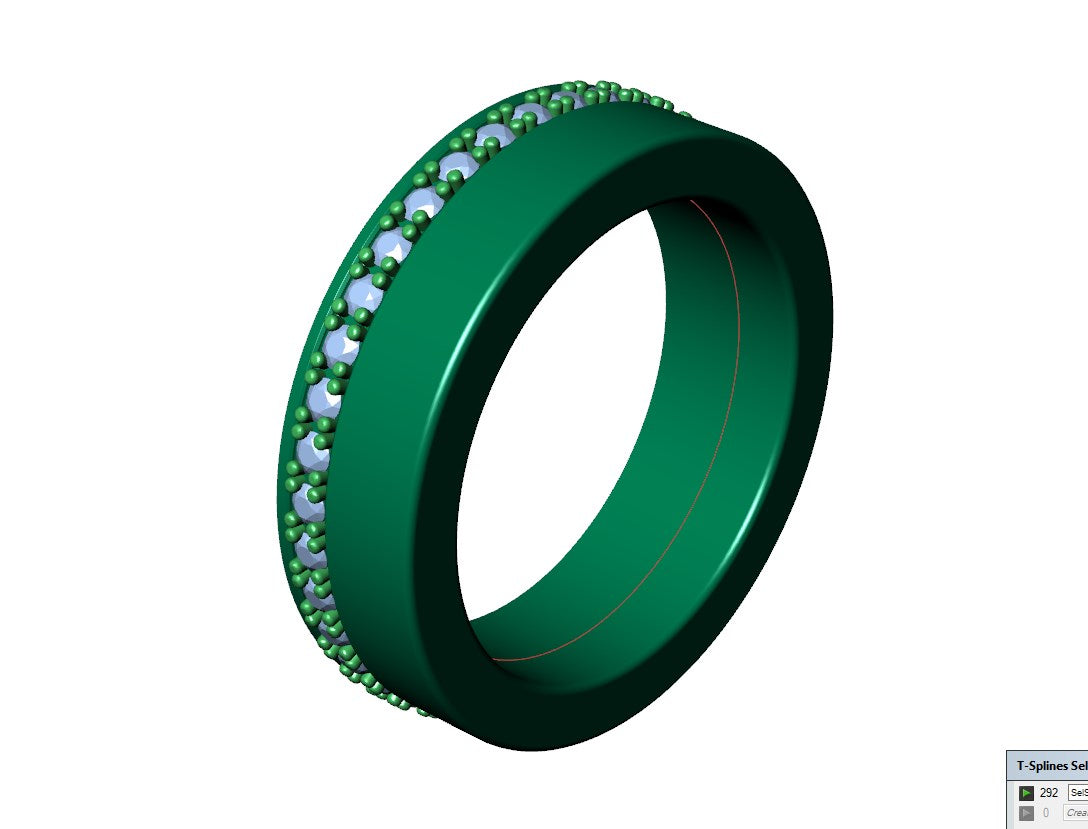 Wedding Set Ring Women Men Ring CAD Design-PSJM001V15 3D print model